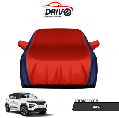 Drivo Car Cover For Renault Kwid (With Mirror Pockets)(Blue, Red)