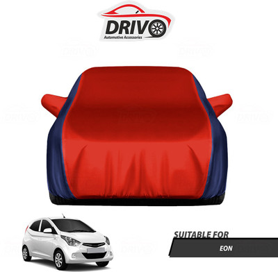 Drivo Car Cover For Hyundai Eon (With Mirror Pockets)(Blue, Red)