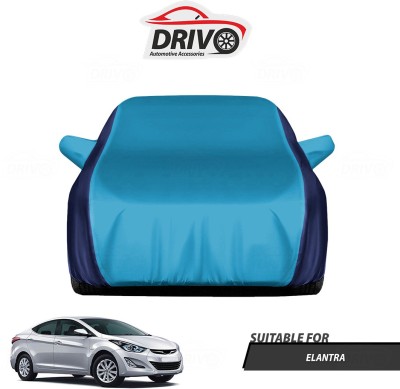 Drivo Car Cover For Hyundai Elantra (With Mirror Pockets)(Blue)