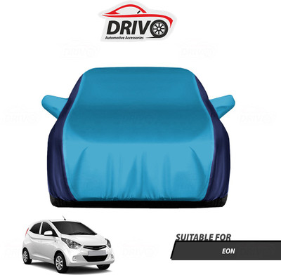 Drivo Car Cover For Hyundai Eon (With Mirror Pockets)(Blue)