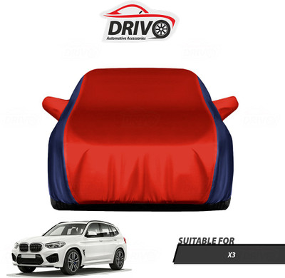 Drivo Car Cover For BMW X3 (With Mirror Pockets)(Blue, Red)