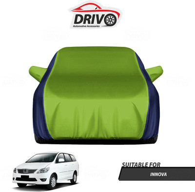 Drivo Car Cover For Toyota Innova (With Mirror Pockets)(Blue, Green)