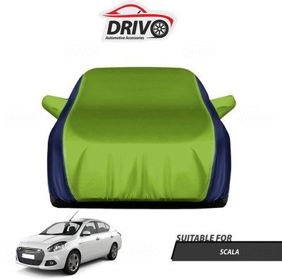 Drivo Car Cover For Renault Scala (With Mirror Pockets)(Blue, Green)