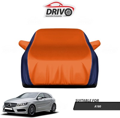 Drivo Car Cover For Mercedes Benz A180 (With Mirror Pockets)(Blue, Orange)