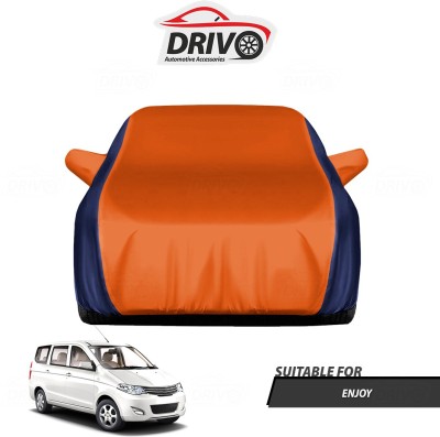 Drivo Car Cover For Chevrolet Enjoy (With Mirror Pockets)(Blue, Orange)