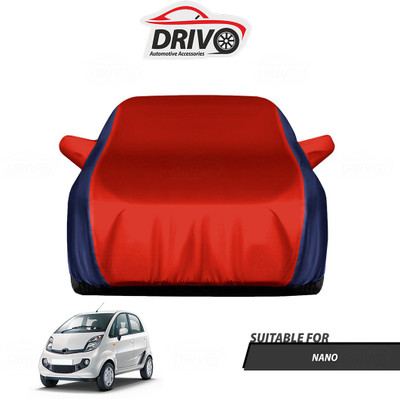 Drivo Car Cover For Tata Nano (With Mirror Pockets)(Blue, Red)