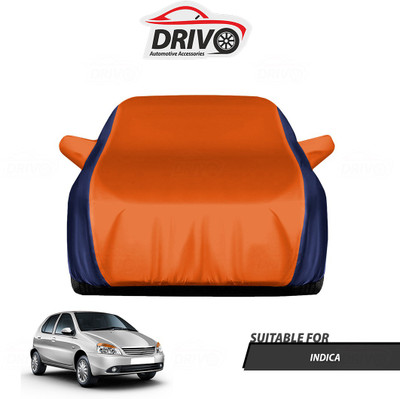 Drivo Car Cover For Tata Indica (With Mirror Pockets)(Blue, Orange)