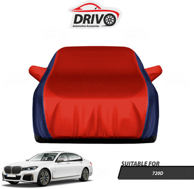 Drivo Car Cover For BMW 720D (With Mirror Pockets)(Blue, Red)