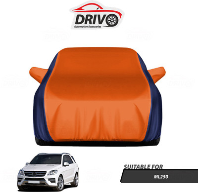 Drivo Car Cover For Mercedes Benz ML250 (With Mirror Pockets)(Blue, Orange)