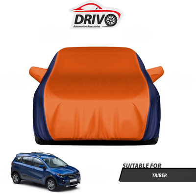 Drivo Car Cover For Renault Triber (With Mirror Pockets)(Blue, Orange)