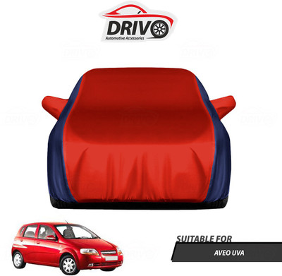 Drivo Car Cover For Chevrolet Aveo Uva (With Mirror Pockets)(Blue, Red)