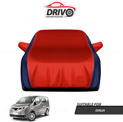 Drivo Car Cover For Nissan Evalia (With Mirror Pockets)(Blue, Red)