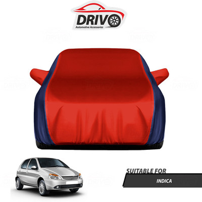 Drivo Car Cover For Tata Indica (With Mirror Pockets)(Blue, Red)