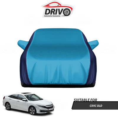 Drivo Car Cover For Honda Civic (With Mirror Pockets)(Blue)