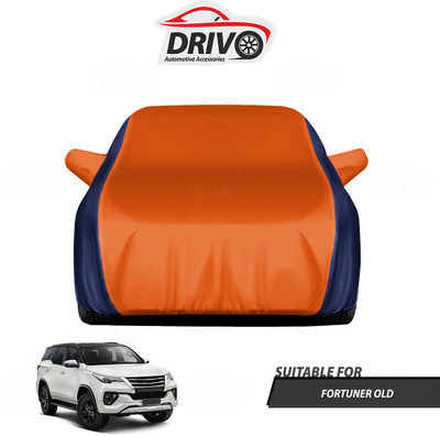 Drivo Car Cover For Toyota Fortuner Old (With Mirror Pockets)(Blue, Orange)
