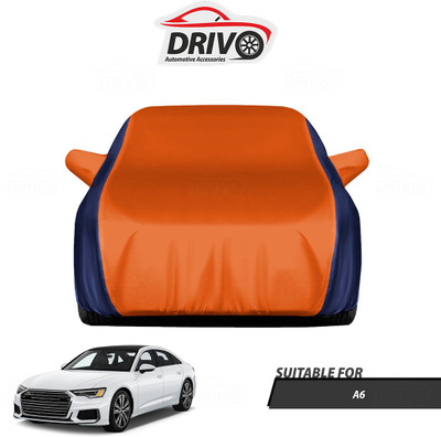 Drivo Car Cover For Audi A6 (With Mirror Pockets)(Blue, Orange)