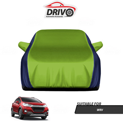 Drivo Car Cover For Honda WRV (With Mirror Pockets)(Blue, Green)