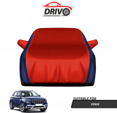 Drivo Car Cover For Hyundai Venue (With Mirror Pockets)(Blue, Red)
