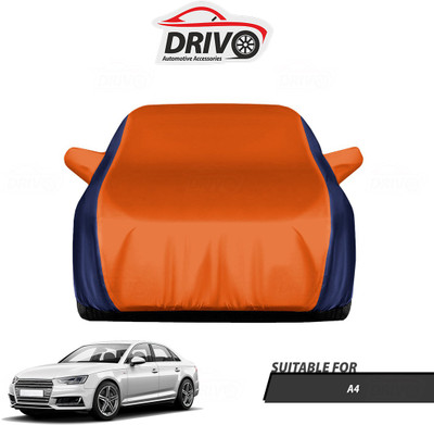 Drivo Car Cover For Audi A4 (With Mirror Pockets)(Blue, Orange)