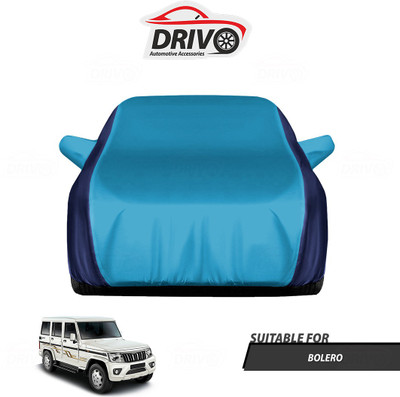 Drivo Car Cover For Mahindra Bolero (With Mirror Pockets)(Blue)