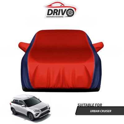 Drivo Car Cover For Toyota Cruiser (With Mirror Pockets)(Blue, Red)