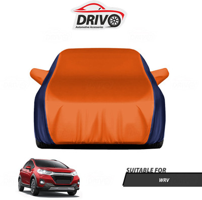 Drivo Car Cover For Honda WRV (With Mirror Pockets)(Blue, Orange)