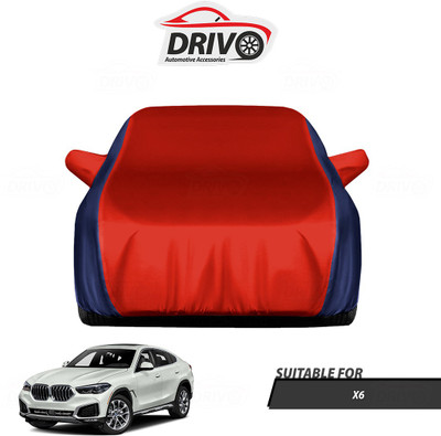 Drivo Car Cover For BMW X6 (With Mirror Pockets)(Blue, Red)
