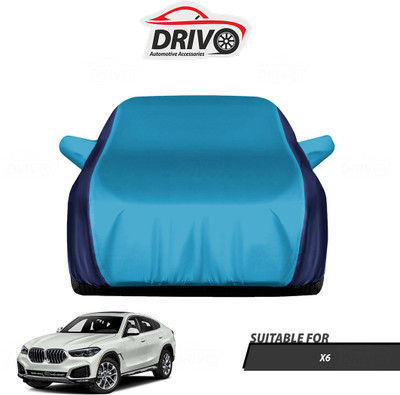 Drivo Car Cover For BMW X6 (With Mirror Pockets)(Blue)