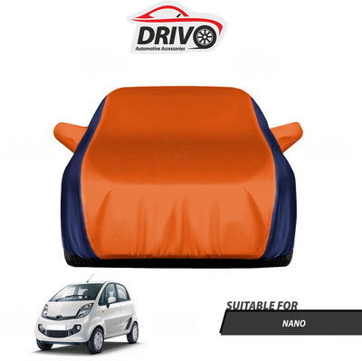 Drivo Car Cover For Tata Nano (With Mirror Pockets)(Blue, Orange)