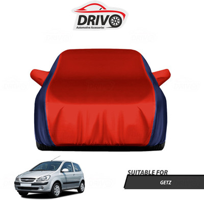 Drivo Car Cover For Hyundai Getz (With Mirror Pockets)(Blue, Red)