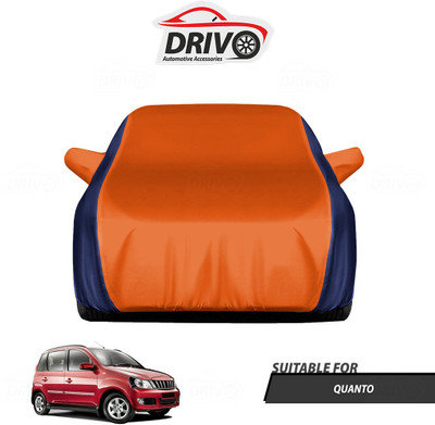 Drivo Car Cover For Mahindra Quanto (With Mirror Pockets)(Blue, Orange)