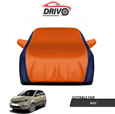 Drivo Car Cover For Tata Bolt (With Mirror Pockets)(Blue, Orange)