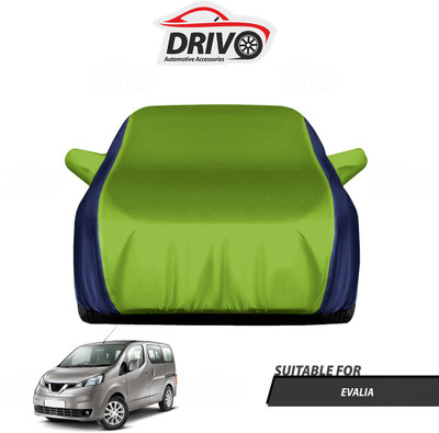 Drivo Car Cover For Nissan Evalia (With Mirror Pockets)(Blue, Green)