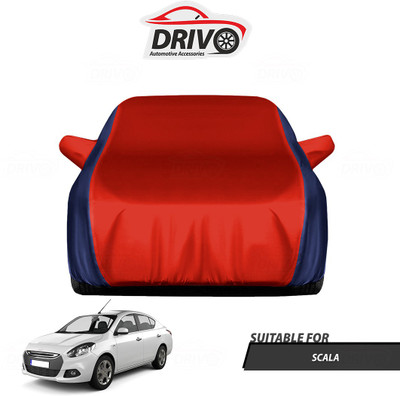 Drivo Car Cover For Renault Scala (With Mirror Pockets)(Blue, Red)