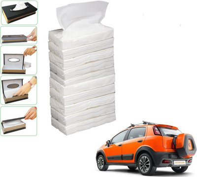 KOZDIKO 10 SET REFILLER WITH 100 PULLS (200 SHEETS) FOR FIAT AVVENTURA Vehicle Tissue Dispenser(White)