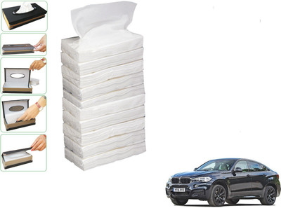 KOZDIKO 10 SET REFILLER WITH 100 PULLS (200 SHEETS) FOR BMW X6 Vehicle Tissue Dispenser(White)