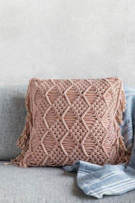 Aaditya Exports Cotton Cushions & Pillows Cover(40.64 cm*40.64 cm, Peach)