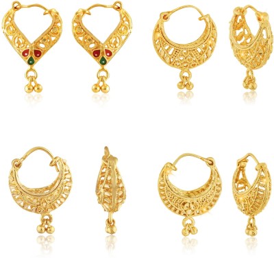 VIGHNAHARTA Shimmering Beautiful Gold Plated earring Combo For Women and Girls (4 Pair Earing) Alloy Earring Set