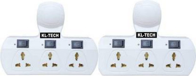 VEEJAR 3 Socket plus 3 switch plus 3 LED extension cordless Board. 3 Socket Extension Boards (White) 3 Socket plus 3 switch plus 3 LED extension cordless Board. 3 Socket Extension Boards (White) Three Pin Plug(White)