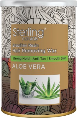 Sterling Brazilian full body Hair Removal Wax for Face and Eyebrow | Underarm Wax | Sensitive Skin Wax | Sensitive Body Part |Stripless wax | Peel Off Wax |Suitable For Women and Men |Aloe vera flavor Wax(500 g)