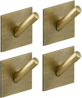 DOCOSS Pack of 4 Steel Self Adhesive Hooks For Clothes Heavy Duty Stick Hooks No Drill Wall Hooks Sticker Hanger Hooks For Wall Cloth Hanger Nail Free Hanger For Kitchen Bathroom -Holds Upto 3 kg Hook 1(Pack of 4) DOCOSS Pack of 4 Steel Self Adhesive Hooks For Clothes Heavy Duty Stick Hooks No Drill Wall Hooks Sticker Hanger Hooks For Wall Cloth Hanger Nail Free Hanger For Kitchen Bathroom -Holds Upto 3 kg Hook 1(Pack of 4)