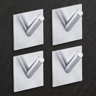 DOCOSS Pack of 4 Steel Self Adhesive Hooks For Clothes Heavy Duty Wall Hooks Sticker Hanger Hooks For Wall Stick Hooks No Drill Cloth Hanger Nail Free Hanger For Kitchen Bathroom -Holds Upto 3 kg Hook 1(Pack of 4) DOCOSS Pack of 4 Steel Self Adhesive Hooks For Clothes Heavy Duty Wall Hooks Sticker Hanger Hooks For Wall Stick Hooks No Drill Cloth Hanger Nail Free Hanger For Kitchen Bathroom -Holds Upto 3 kg Hook 1(Pack of 4)