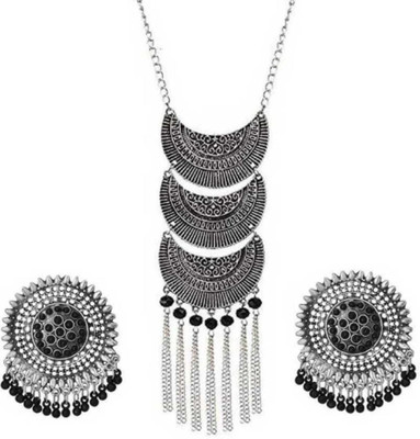 AasmaFashion Oxidised Silver Silver Silver Jewellery Set(Pack of 1)
