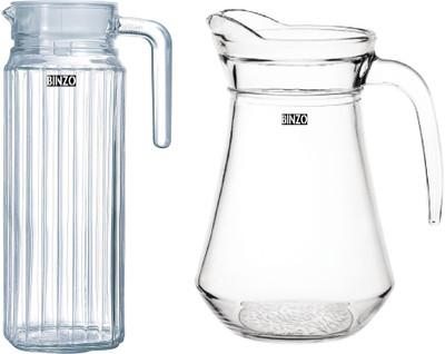 BINZO 1 L Glass Water Jug