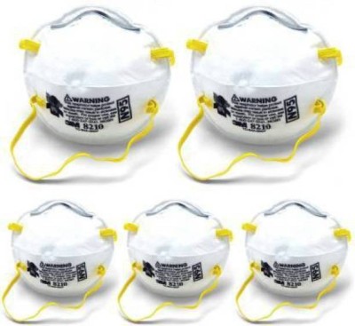 3S 3M Particulate Respirator N95 8210 (Pack of 5 )(Free Size, Pack of 5)