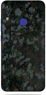 OggyBaba tecno camon iSky 3, Phone Back side Protector and Camera Protector Mobile Skin(Digital Army Camouflage Skin Matte Finish Skin)