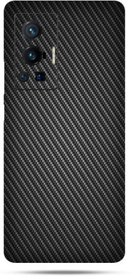 Mclaxa mclaxa-Vivo X70 Pro mclaxa-Vivo X70 Pro-Charcoal Black Carbon Fibre Mobile Skin(Skin With Super matte finish)