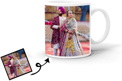 printkart Personalized Photo and Text Ceramic / Cup For Birthday , Anniversary Gift (MUG + KEYCHAIN) Ceramic Coffee Mug(330 ml)