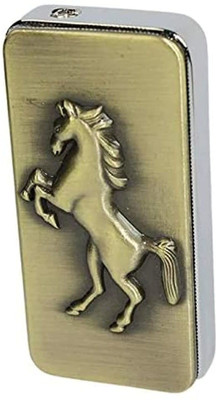 TARGET PLUS FIRST QUALITY HORSE EMBOSSED Pocket Lighter(BLACK)