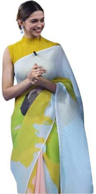 Sidhidata Printed, Digital Print Bollywood Georgette Saree(Multicolor)